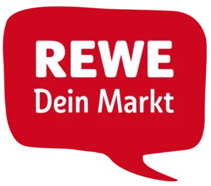 Logo von der Supermarktkette Rewe